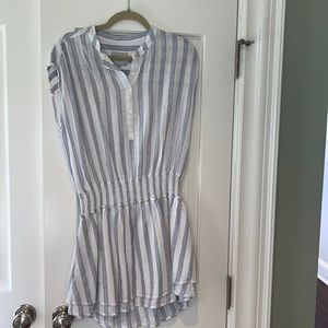 Rails elastic waist linen rayon dress